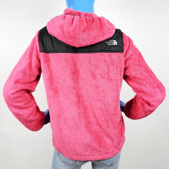 The North Face Monkey Fleece Pink Zip Up Hoodie Jacket Youth Girls XL 14 16 EUC - Picture 7 of 7